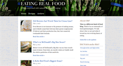 Desktop Screenshot of eatingrealfood.com