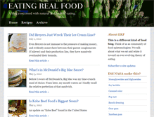 Tablet Screenshot of eatingrealfood.com